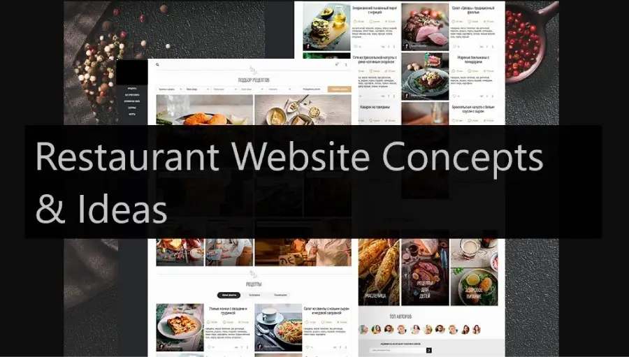 Mind Blowing Restaurant Website Concepts & Ideas