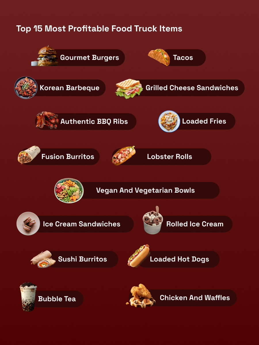 types of food trucks