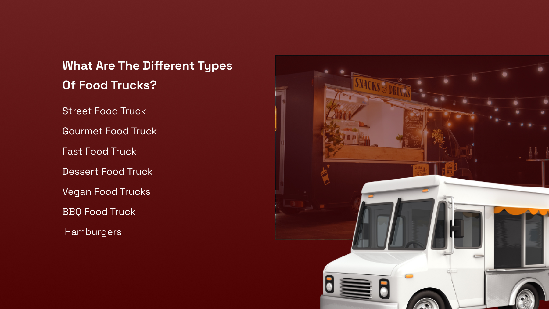types of food trucks